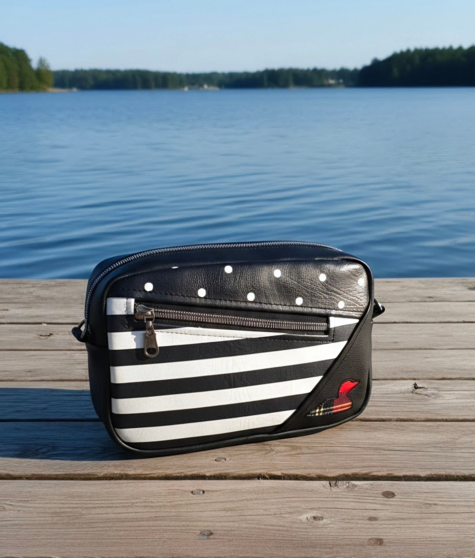 Black & White Loon Purse