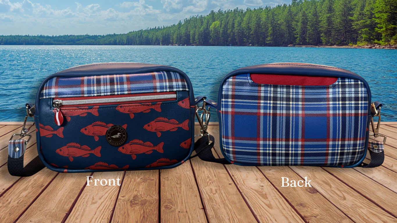 The Plaid Fish Purse