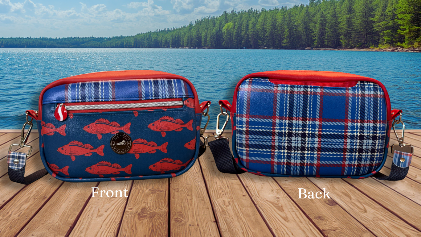 The Plaid Fish Purse