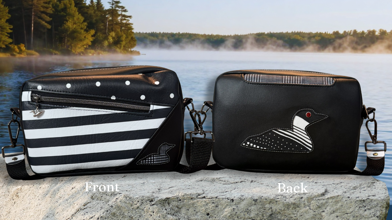 Black & White Loon Purse