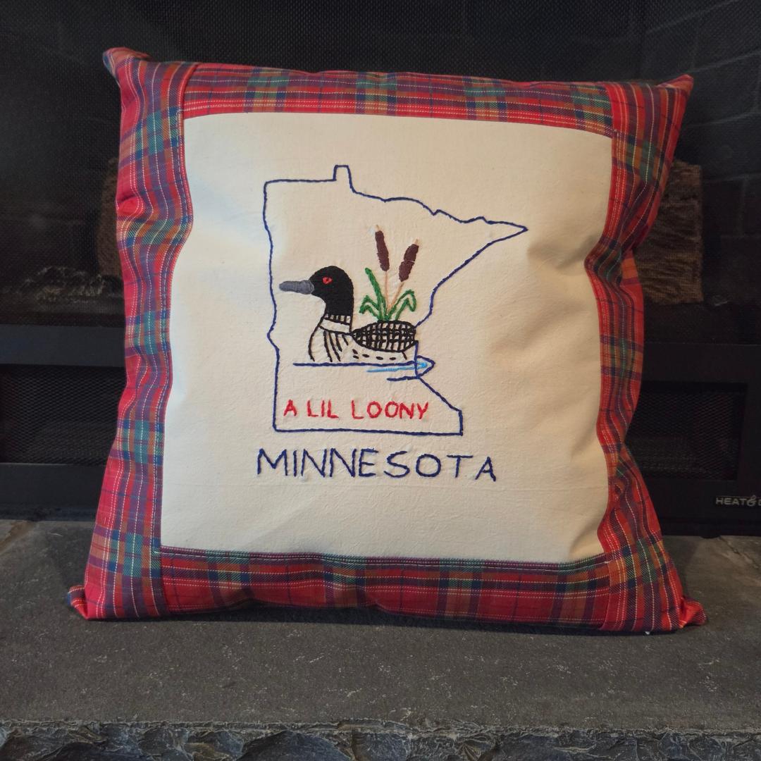 The Christmas Plaid Throw Pillow